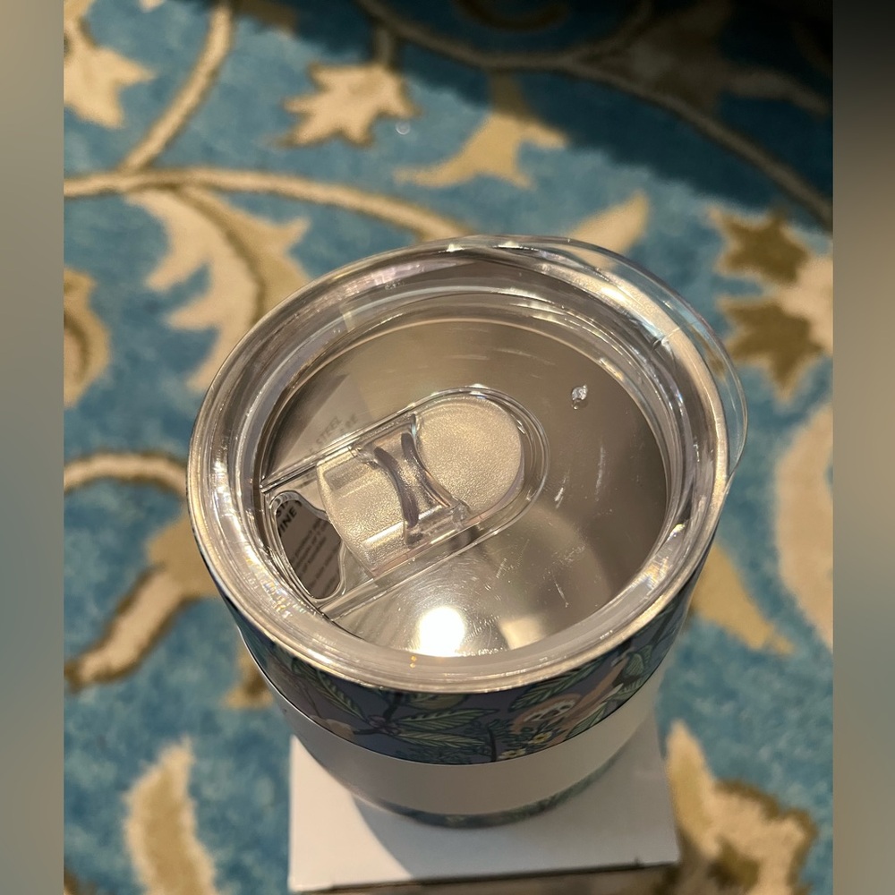 Vera Bradley Stainless Steel Wine Tumbler, Hanging Around Sloth, NIB, Purple - Picture 4 of 8